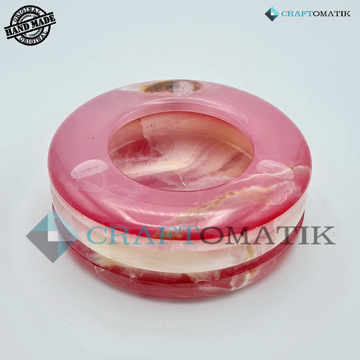 Royal Ash Tray | Marble Stone 500g | Hand made | AT01-PN