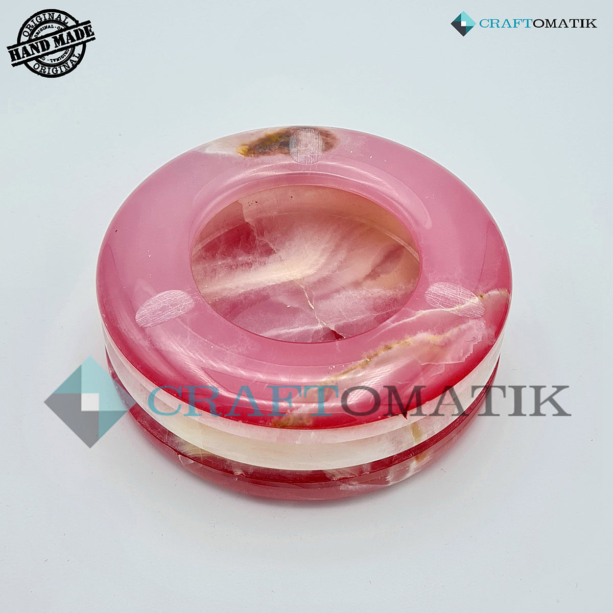 Royal Ash Tray | Marble Stone 500g | Hand made | AT01-PN