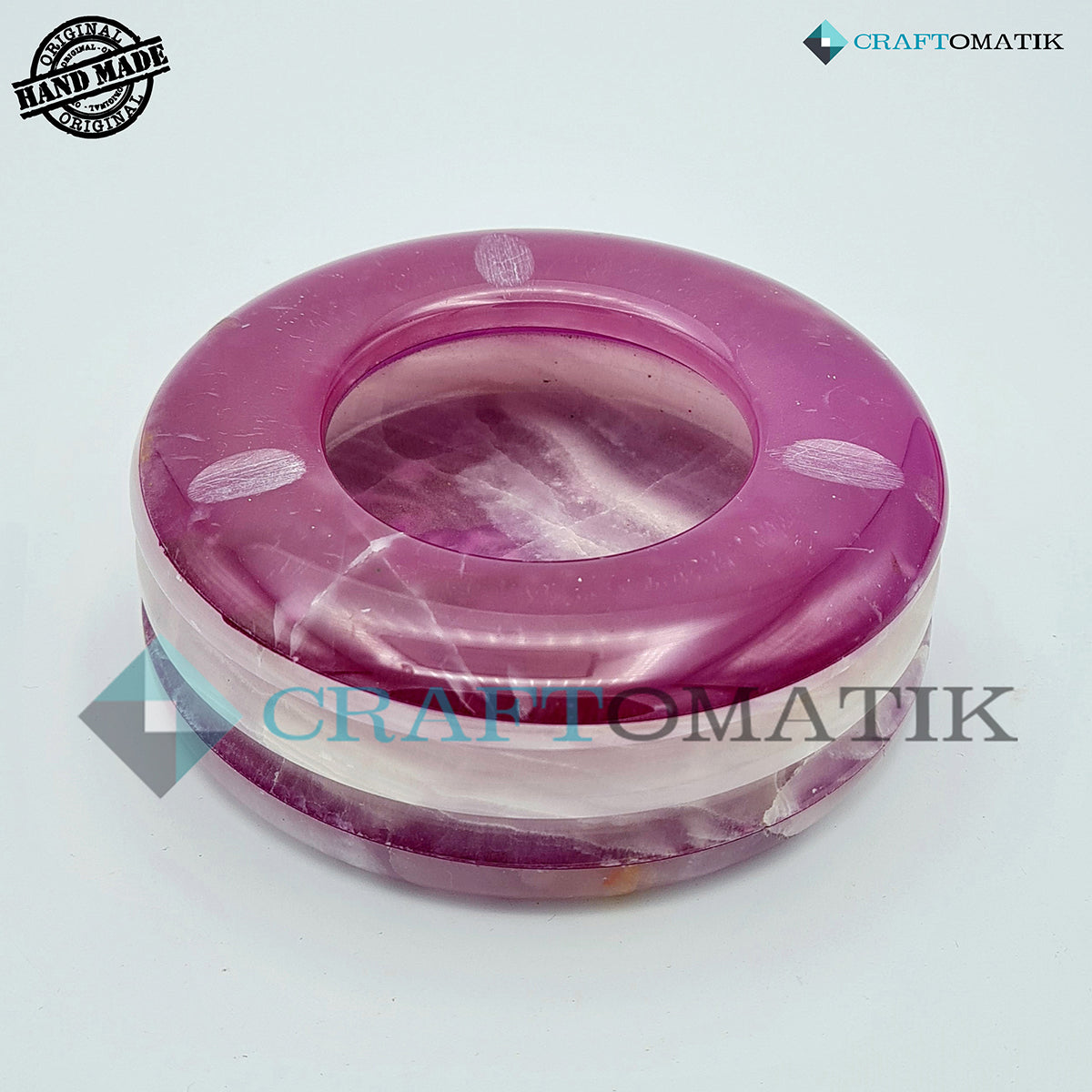 Royal Ash Tray | Marble Stone 500g | Hand made | AT01-PR