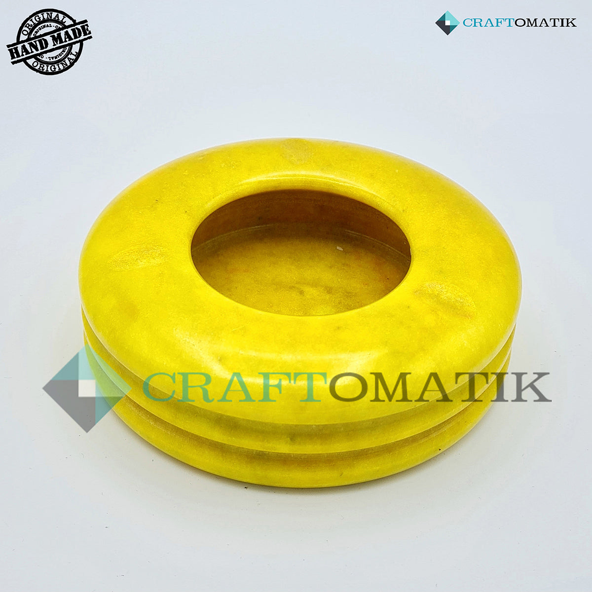 Royal Ash Tray | Marble Stone 500g | Hand made | AT01-YW