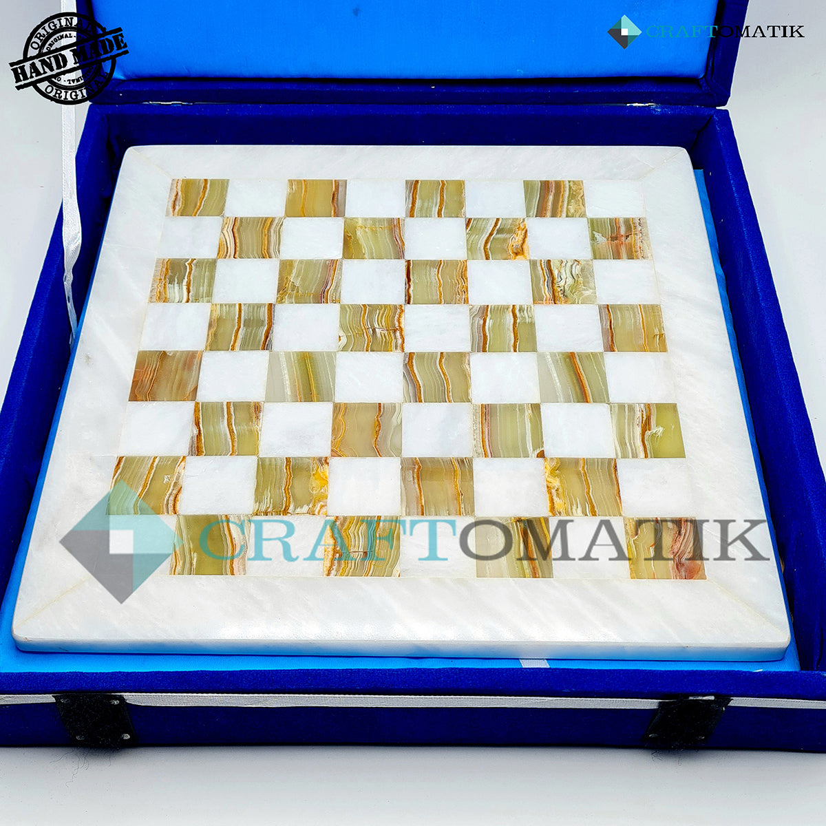Royal Chess Board Gift Set | Marble Stone 5 kg | Hand made | CB01