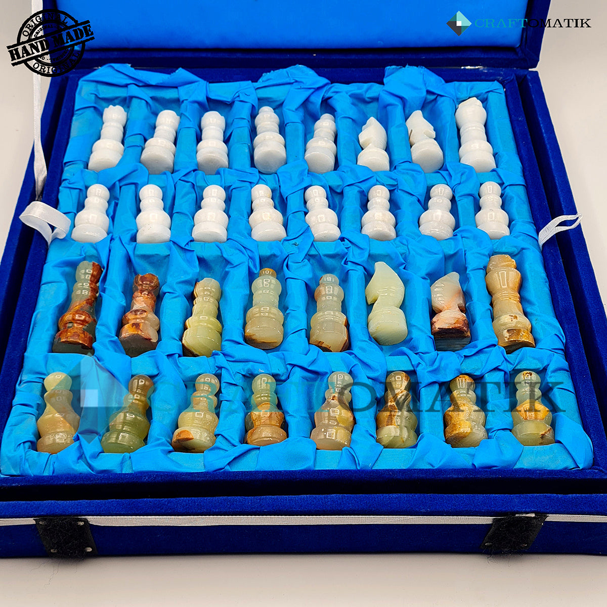 Royal Chess Board Gift Set | Marble Stone 5 kg | Hand made | CB01