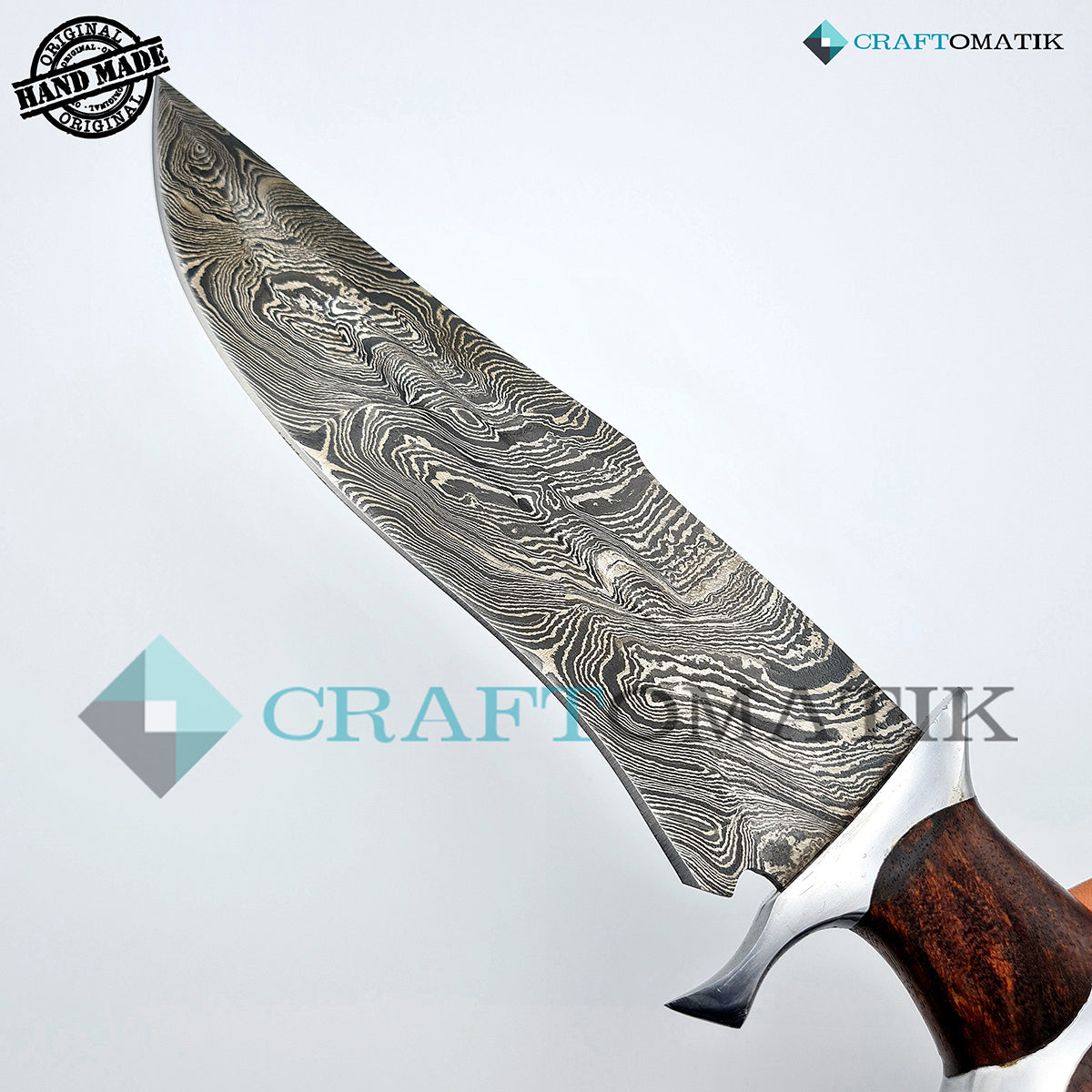 Damast Stahl Messer - Jagdmesser - DHK11