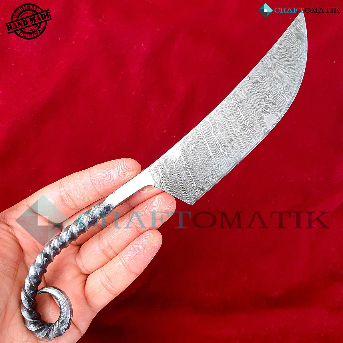 Damast Mittelalter Messer - III