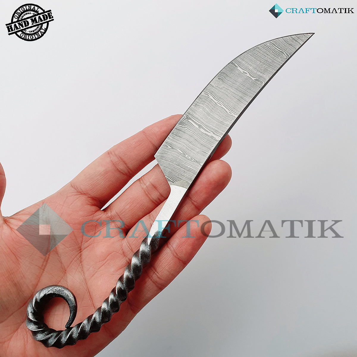 Damast Mittelalter Messer - III