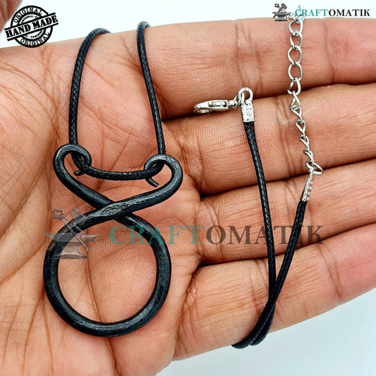 Medieval Amulet | Handmade Viking pendant | Wrought Iron Celtic Locket | Round shape | HFA02