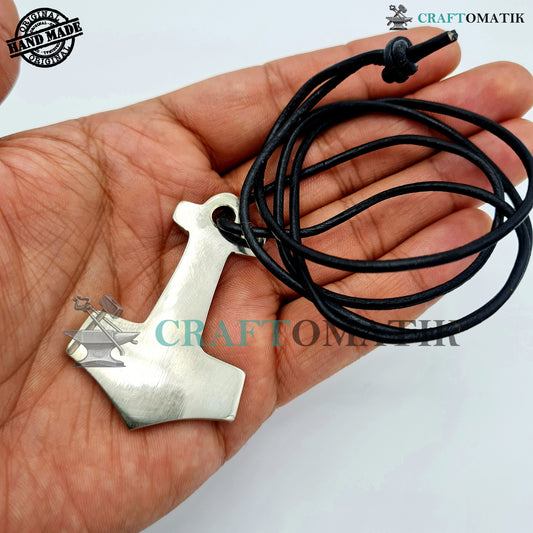 Medieval Amulet | Handmade Viking pendant | White Copper Celtic Locket | Anchor form | HFA20-S