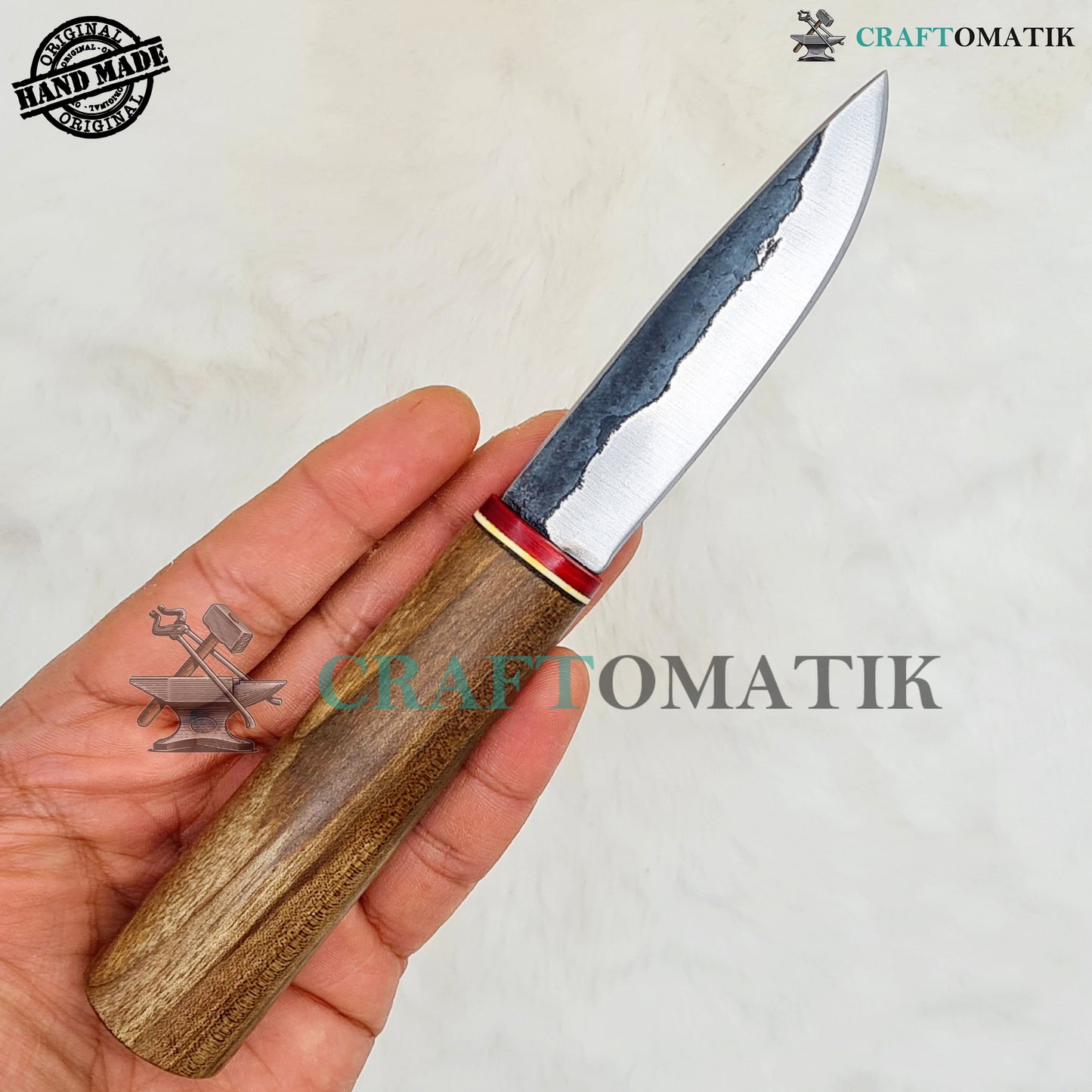 Medieval Celtic knife | Handmade Viking knife 20 cm | Carbon steel blade Garden Camping knife | leather cover | LARP | HFK28