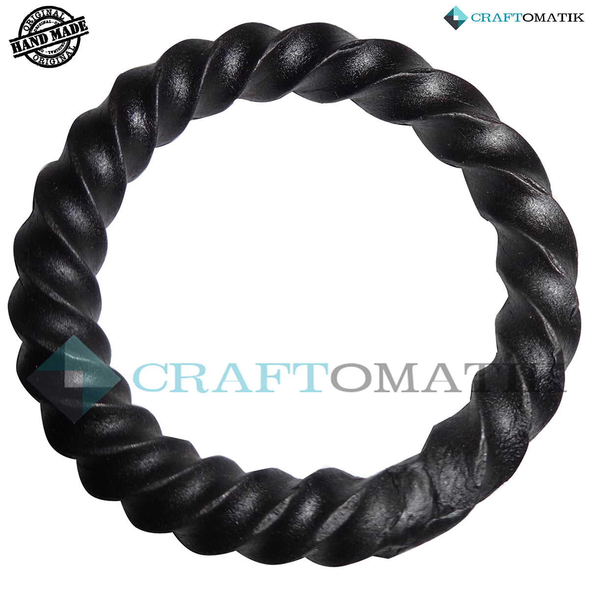 Mittelalterliche Brosche | Schmiedeeiserner Ring und Nadel | Handgefertigte Wikinger LARP Fibel Ringverschluss Kleidungsnadel | HFRC06
