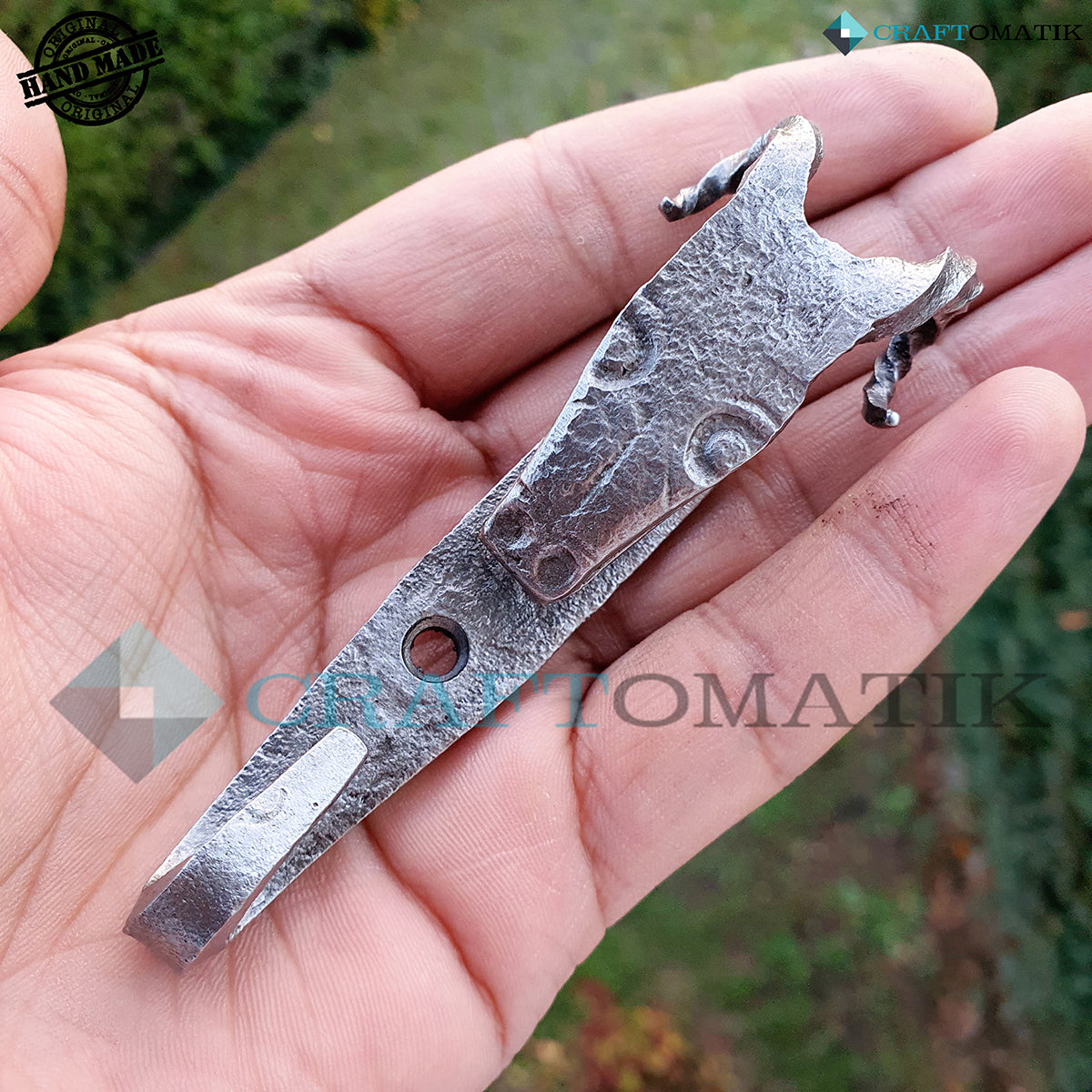 Handgeschmiedet Widderkopf Haken - II