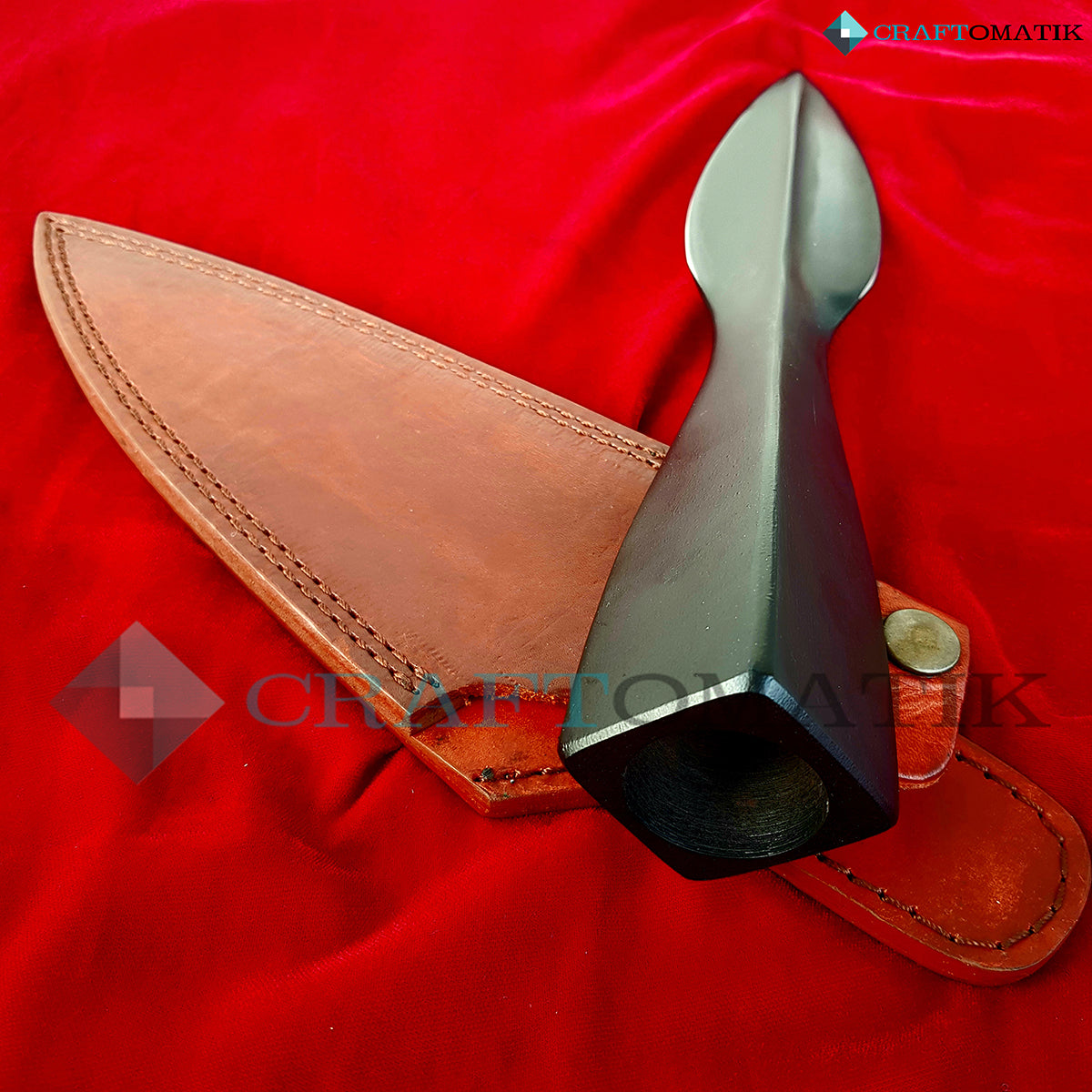 Schwarz Eber-Saufeder Spitze -(34 cm)