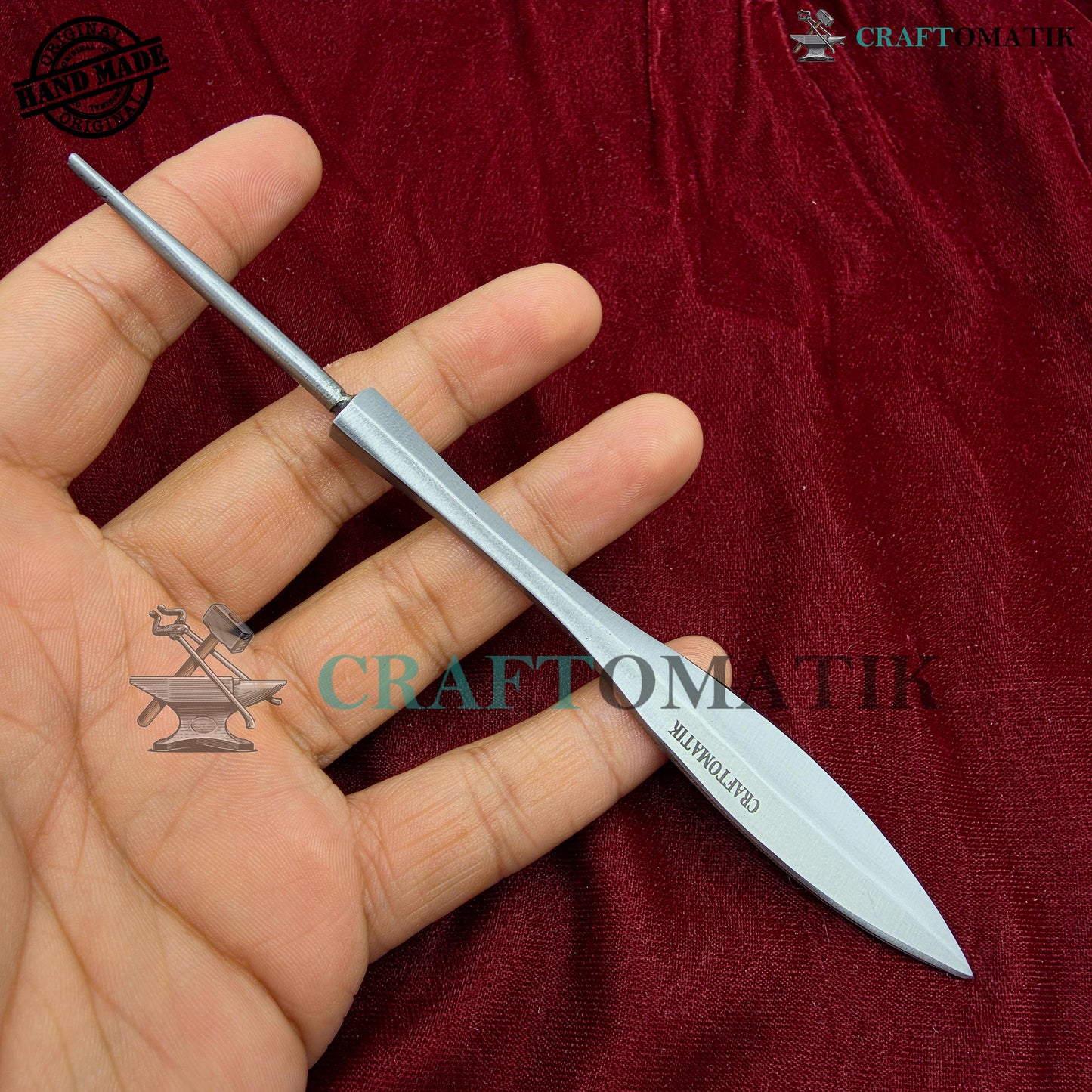 Arrowheads Handcrafted | Medieval Archery Hunting Tips | 27 grams | Handcrafted Steel Arrows | AHF39