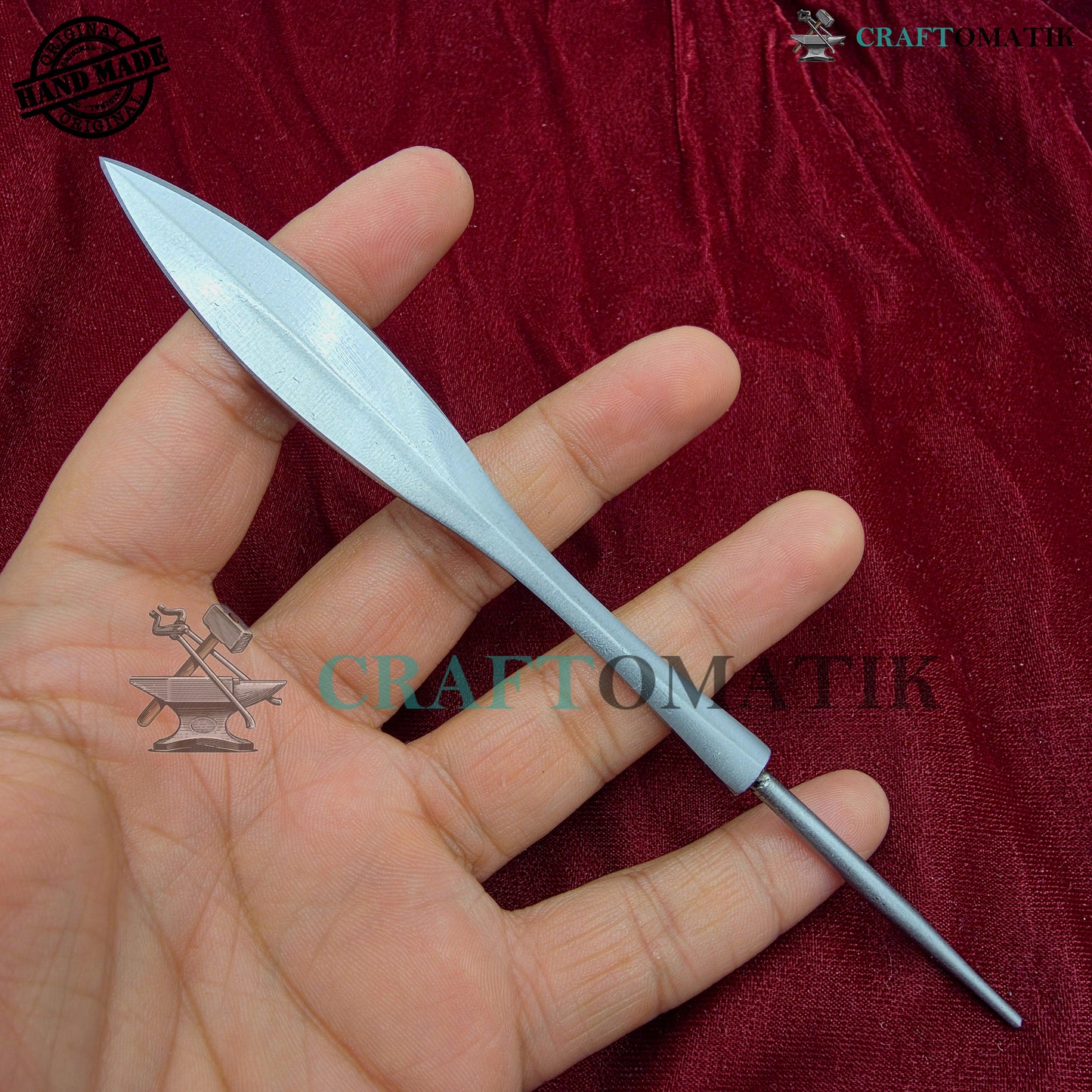 Arrowheads Handcrafted | Medieval Archery Hunting Tips | 27 grams | Handcrafted Steel Arrows | AHF39
