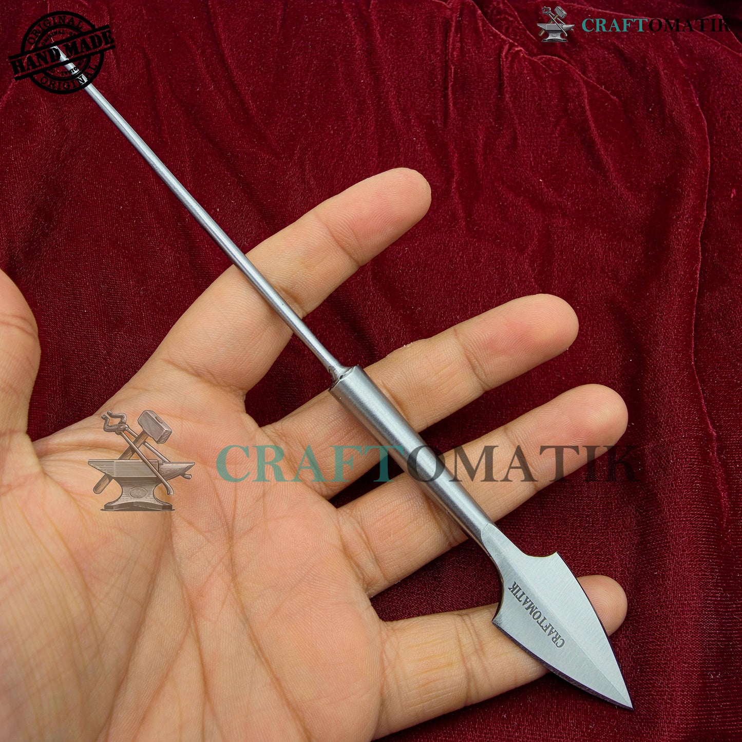 Arrowheads Handcrafted | Medieval Archery Hunting Tips | 35 grams | Handcrafted Steel Arrows | AHF40