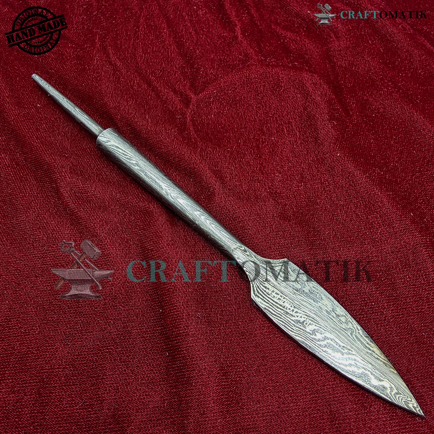 Arrowheads Handcrafted | Medieval Archery Hunting Tips | 38 grams | Handcrafted Damascus Steel Arrows | AHF41