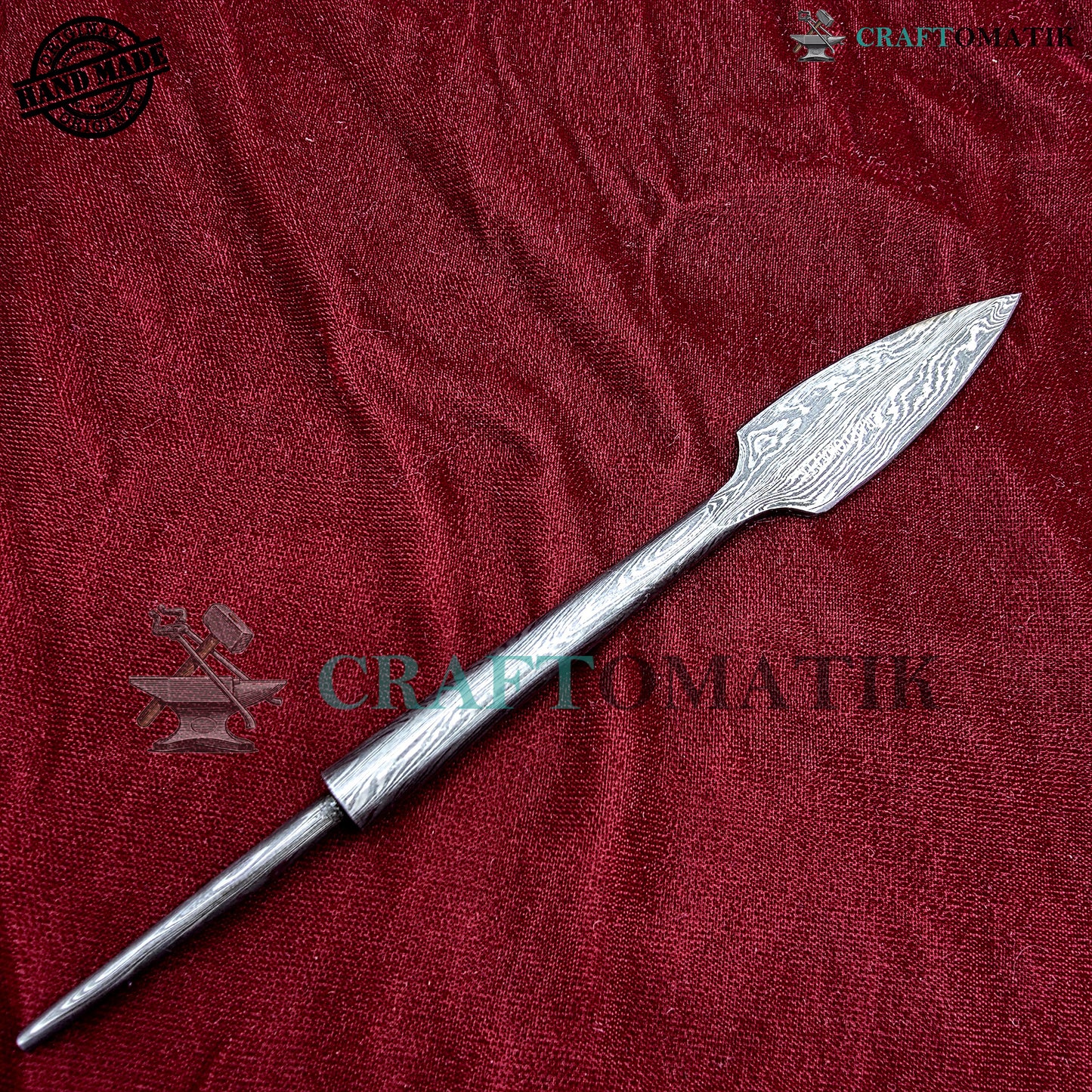 Arrowheads Handcrafted | Medieval Archery Hunting Tips | 38 grams | Handcrafted Damascus Steel Arrows | AHF41