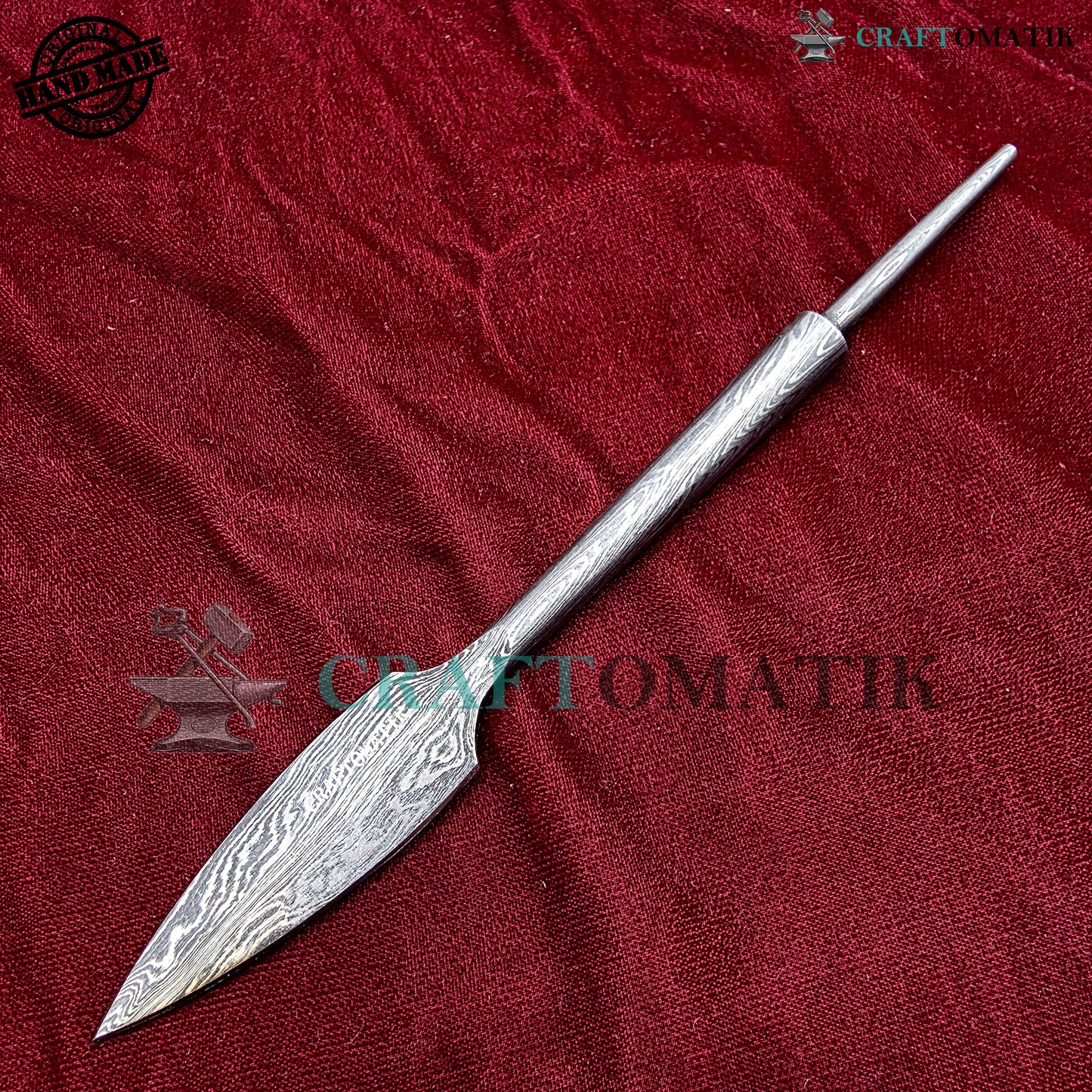 Arrowheads Handcrafted | Medieval Archery Hunting Tips | 38 grams | Handcrafted Damascus Steel Arrows | AHF41