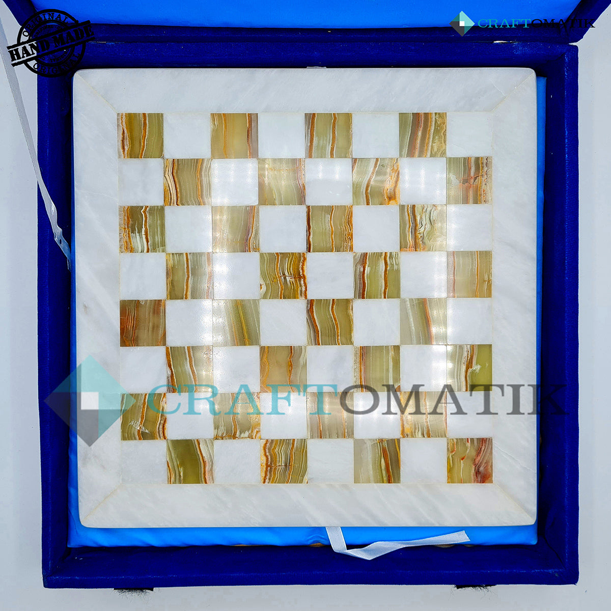 Royal Chess Board Gift Set | Marble Stone 5 kg | Hand made | CB01