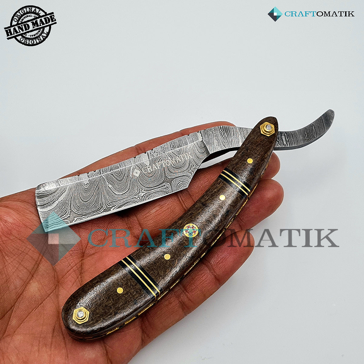 Damascus Steel Barber Razor Giftset - DBR28