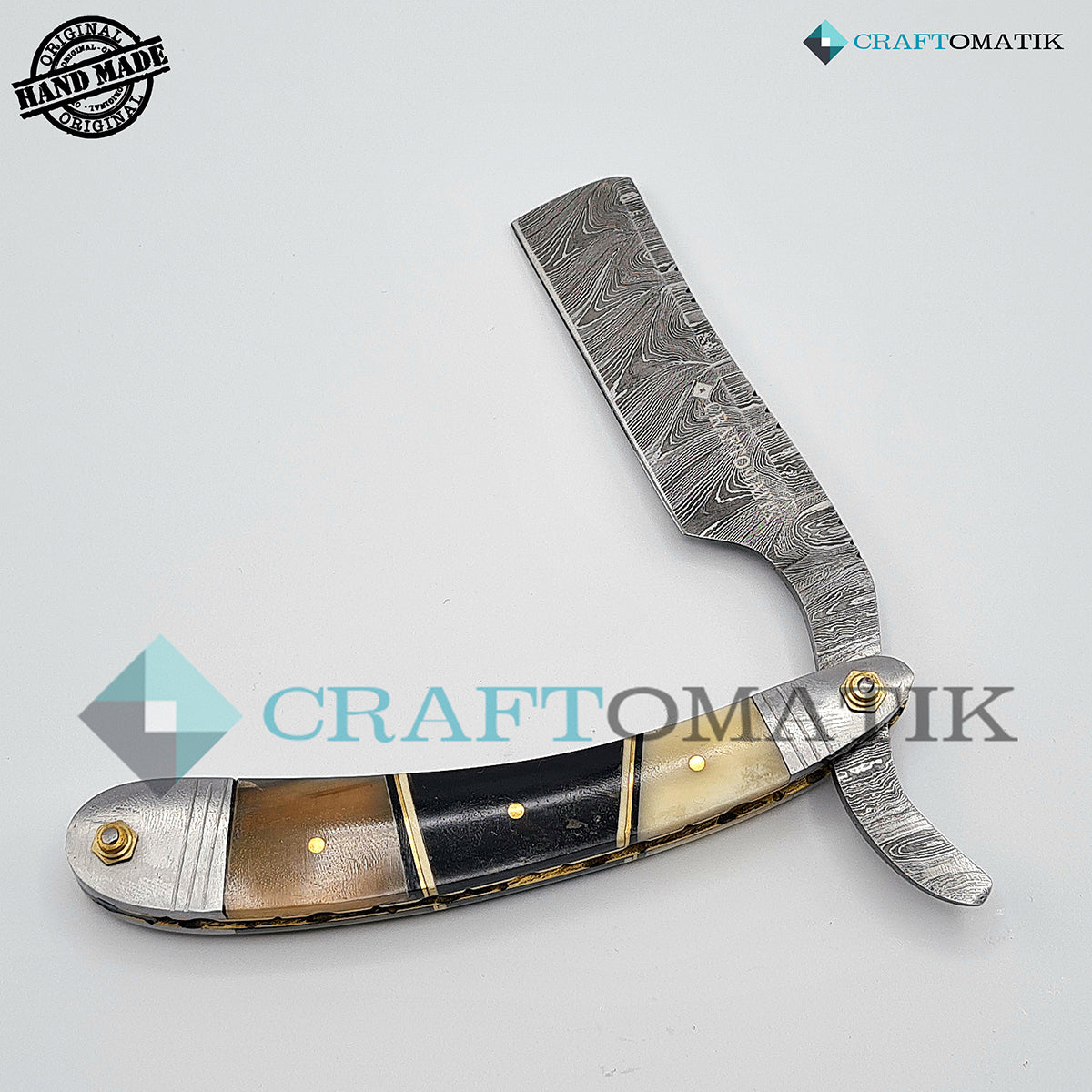 Damascus Steel Barber Razor Giftset - DBR42