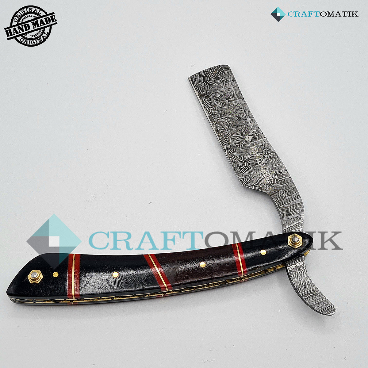 Damascus Steel Barber Razor Giftset - DBR56