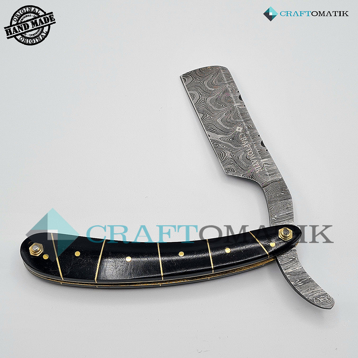 Damascus Steel Barber Razor Giftset - DBR65