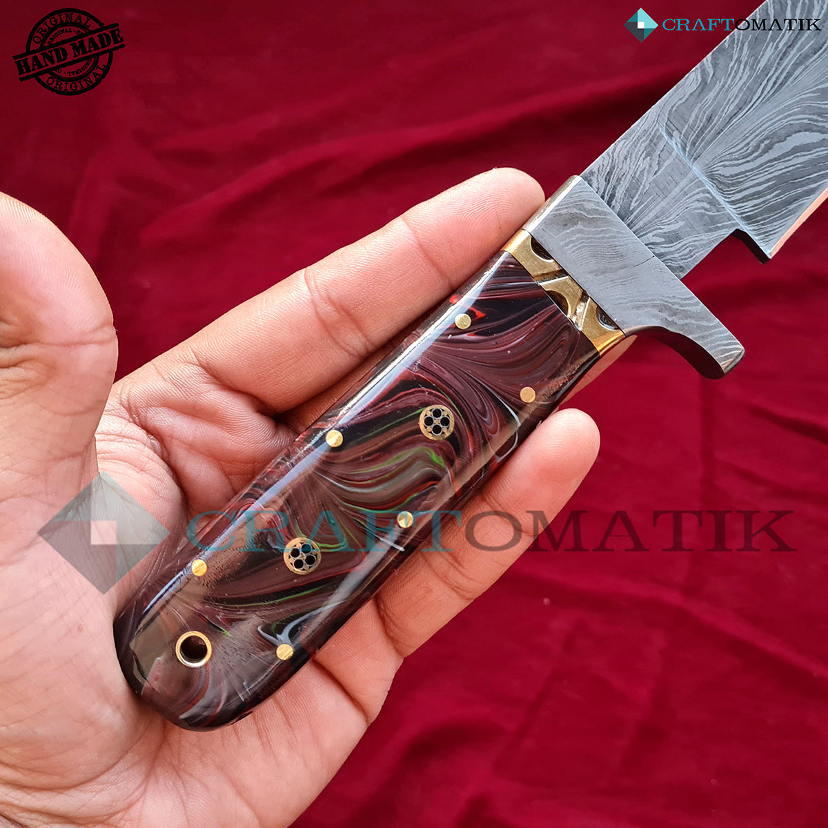 Damaszener Jagdmesser - Elegant II