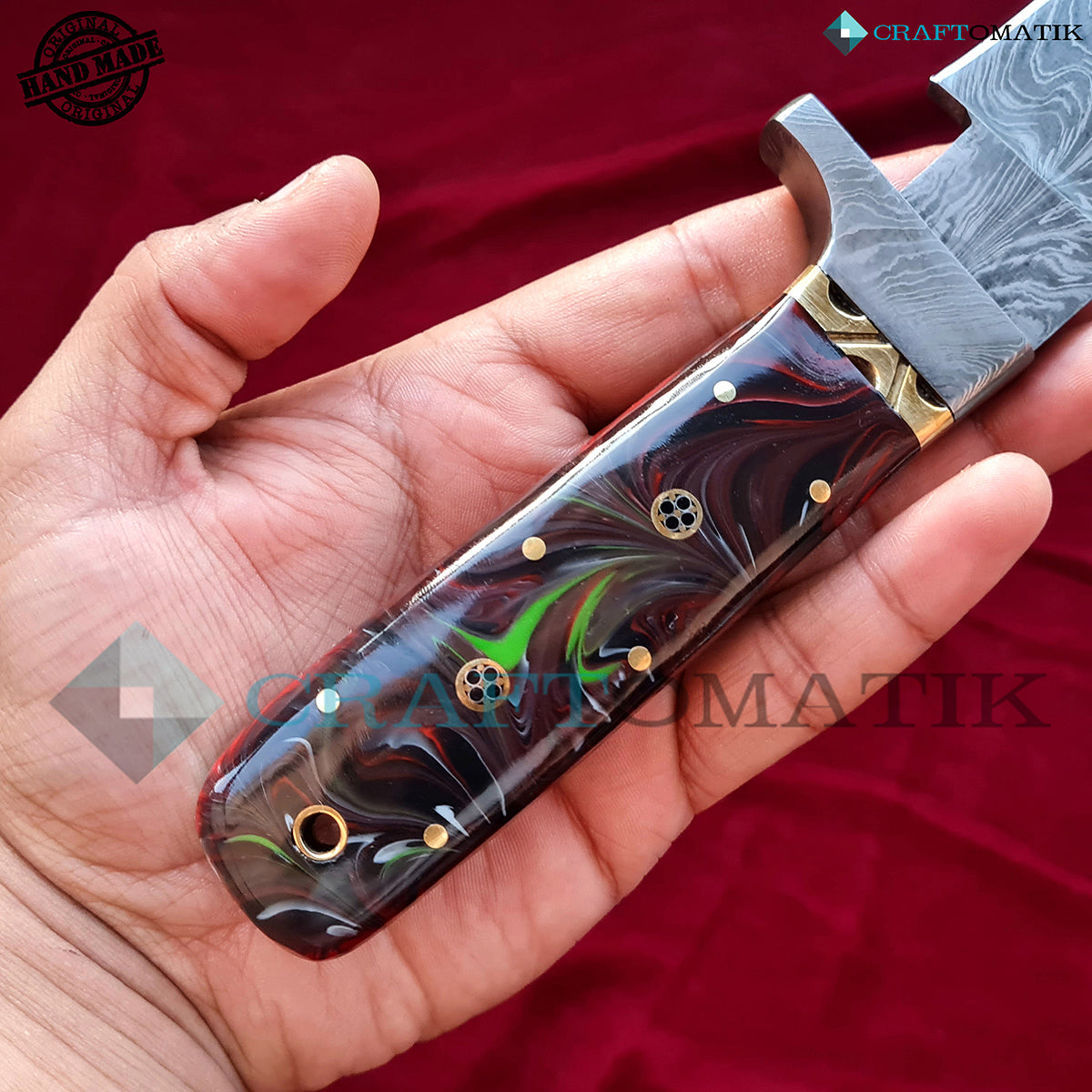 Damaszener Jagdmesser - Elegant II