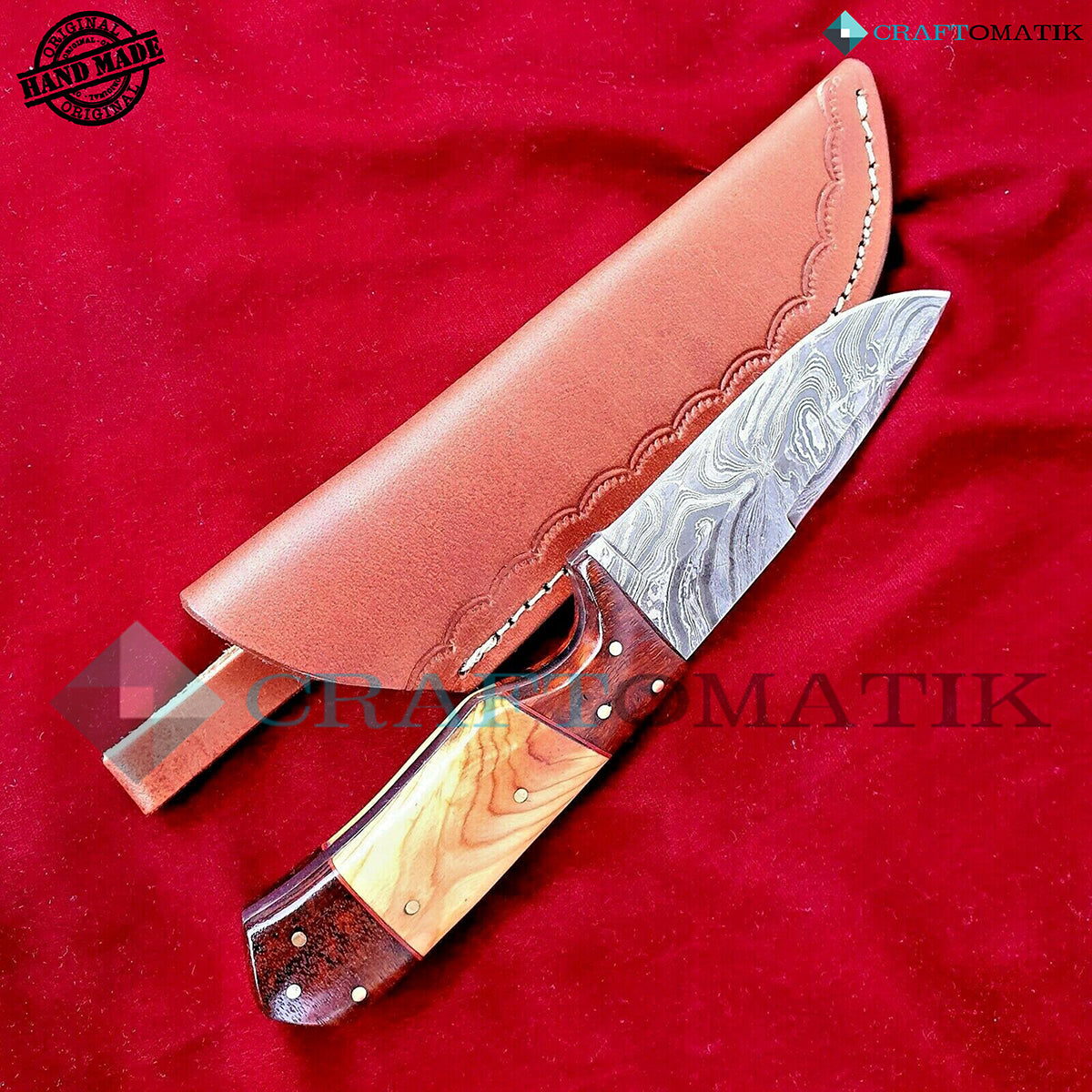 Damast Jagdmesser - LXIX