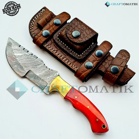 Damast Trekker Messer - Lady