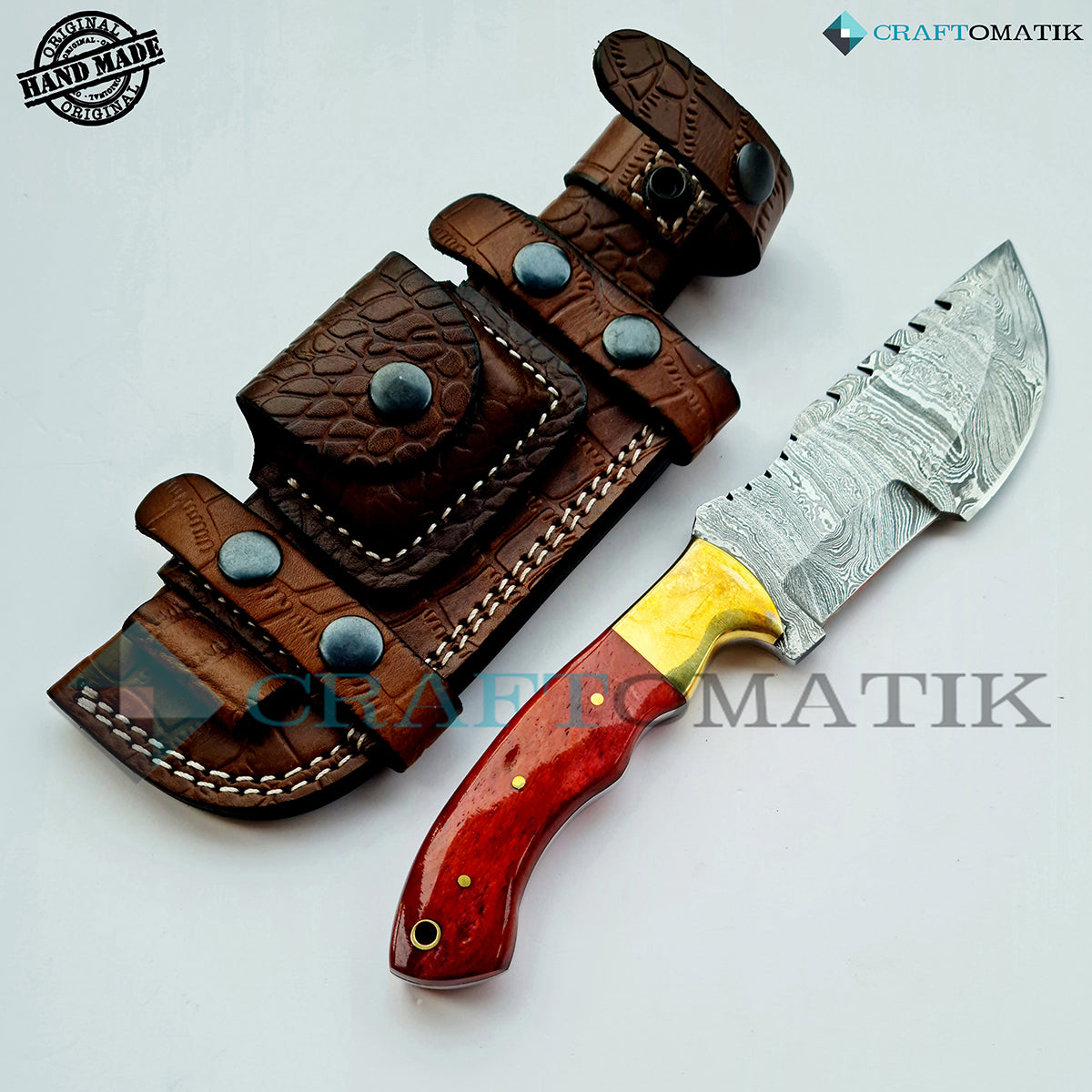 Damast Trekker Messer - Lady