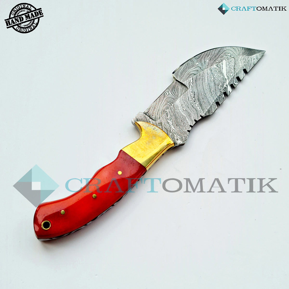 Damast Trekker Messer - Lady