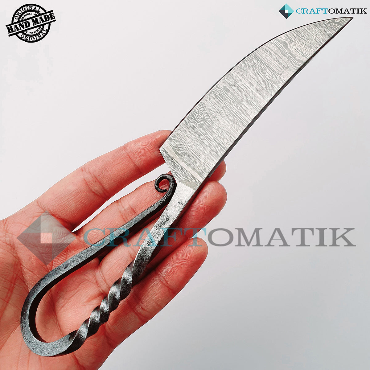 Damast Mittelalter Messer - I