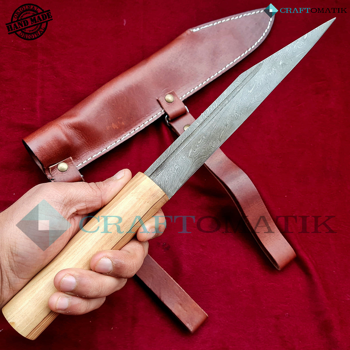 Damaszener Mittelalter Messer - VI