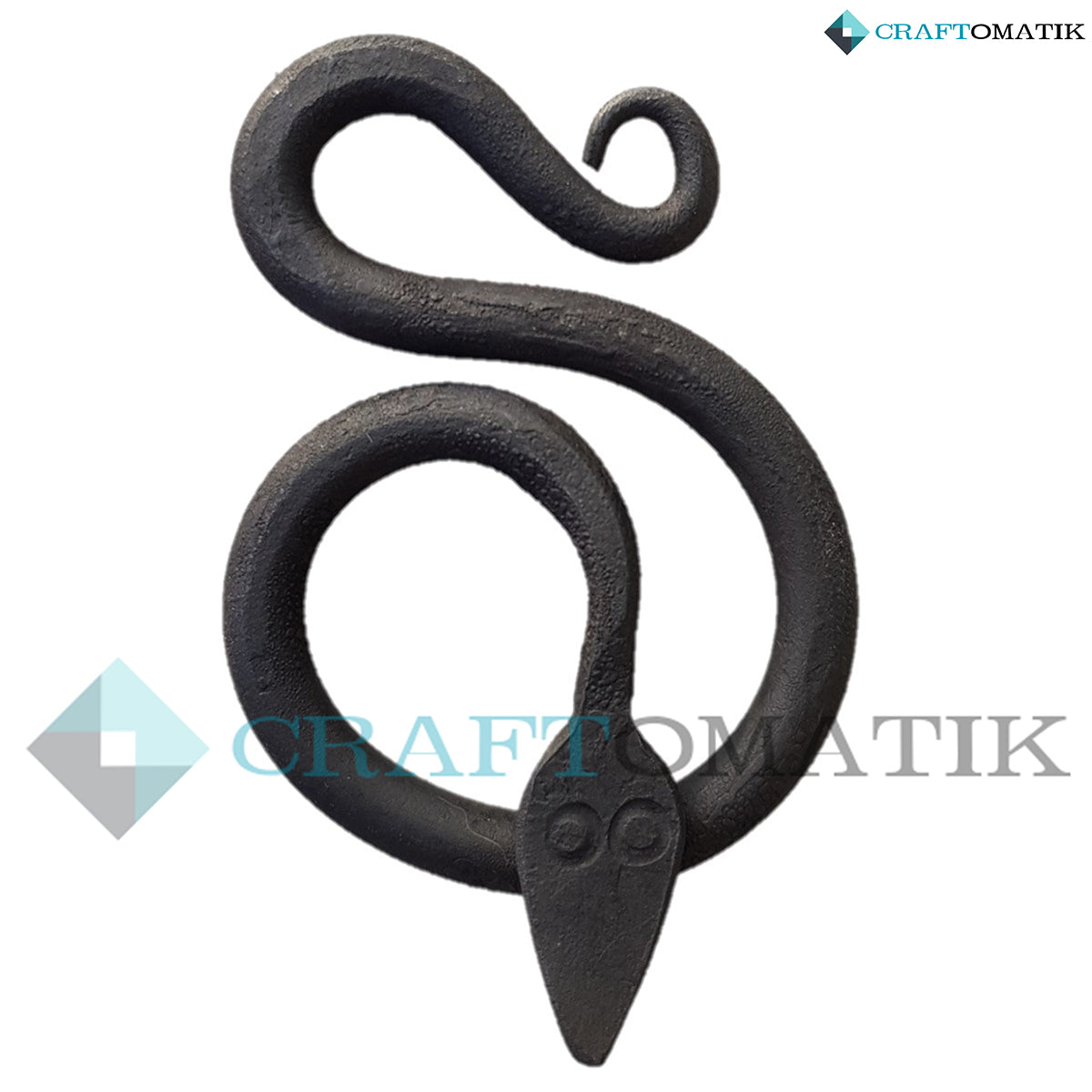 Medieval Amulet | Handmade Viking pendant | Wrought Iron Celtic Locket | Snake shape | HFA07