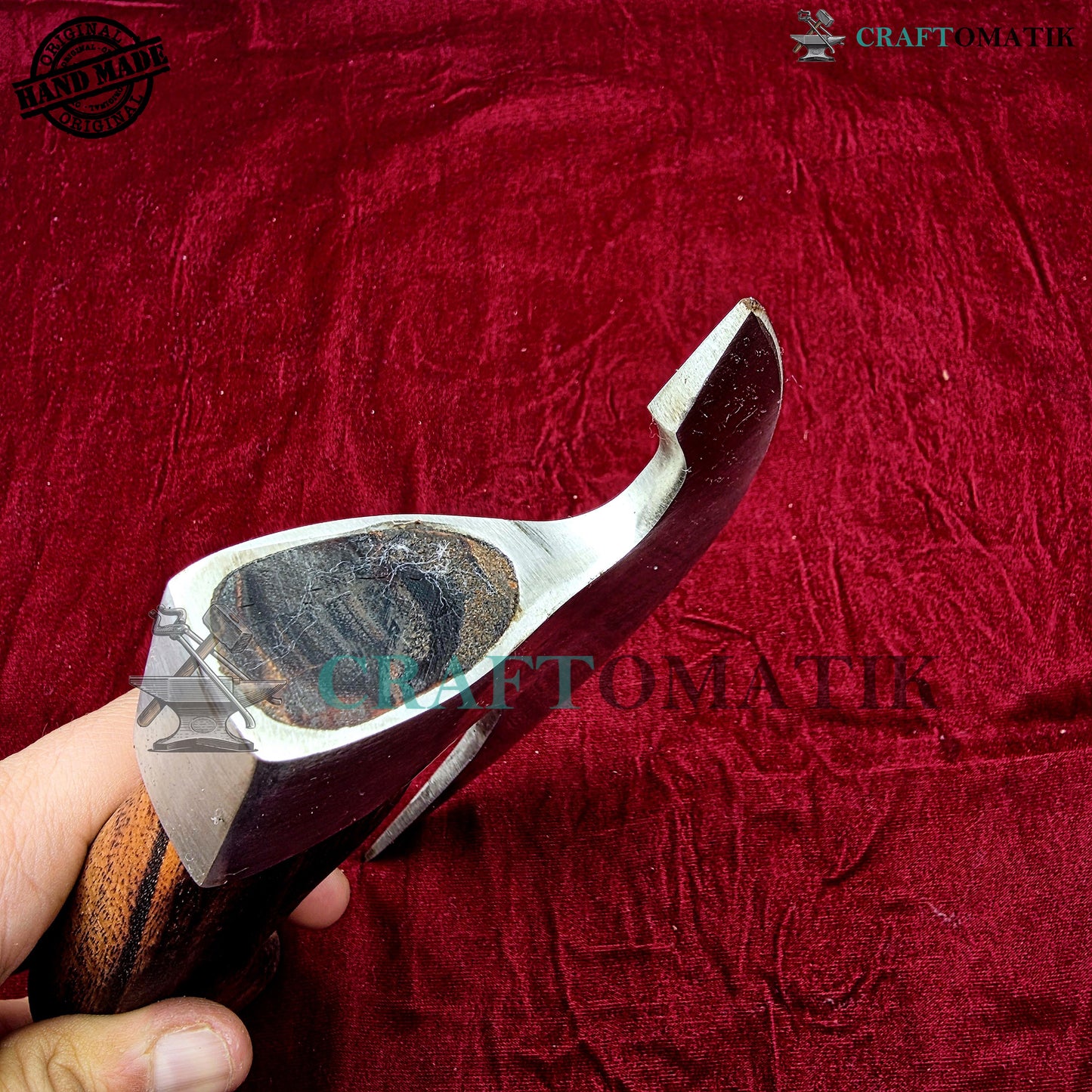 Viking Kitchen Axe | Medieval Butcher Axe | Pizza Axe | Handmade Kitchen and Outdoor Axe | 1045 High Carbon Steel blade | Ash wood handle | Gift Axe | PC04