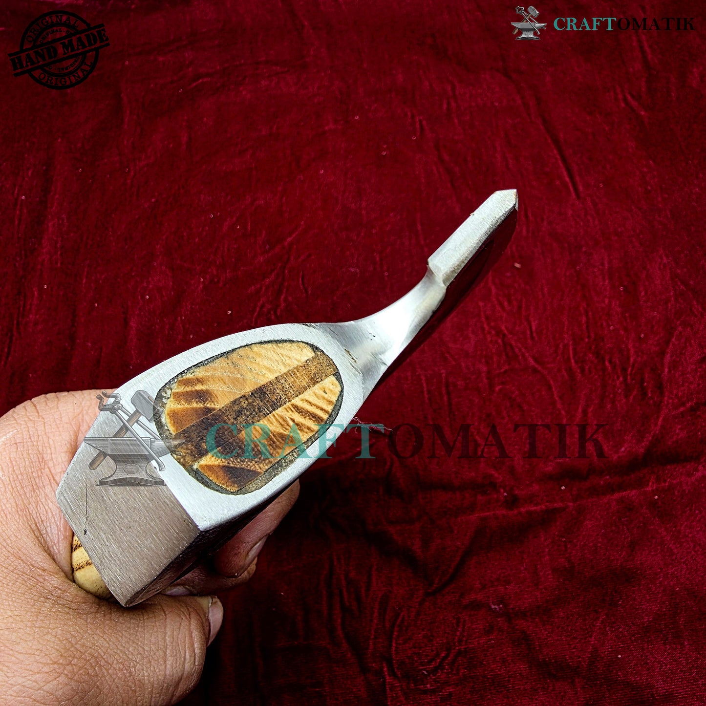 Viking Kitchen Axe | Medieval Butcher Axe | Pizza Axe | Handmade Kitchen and Outdoor Axe | 1045 High Carbon Steel blade | Ash wood handle | Gift Axe | PC05